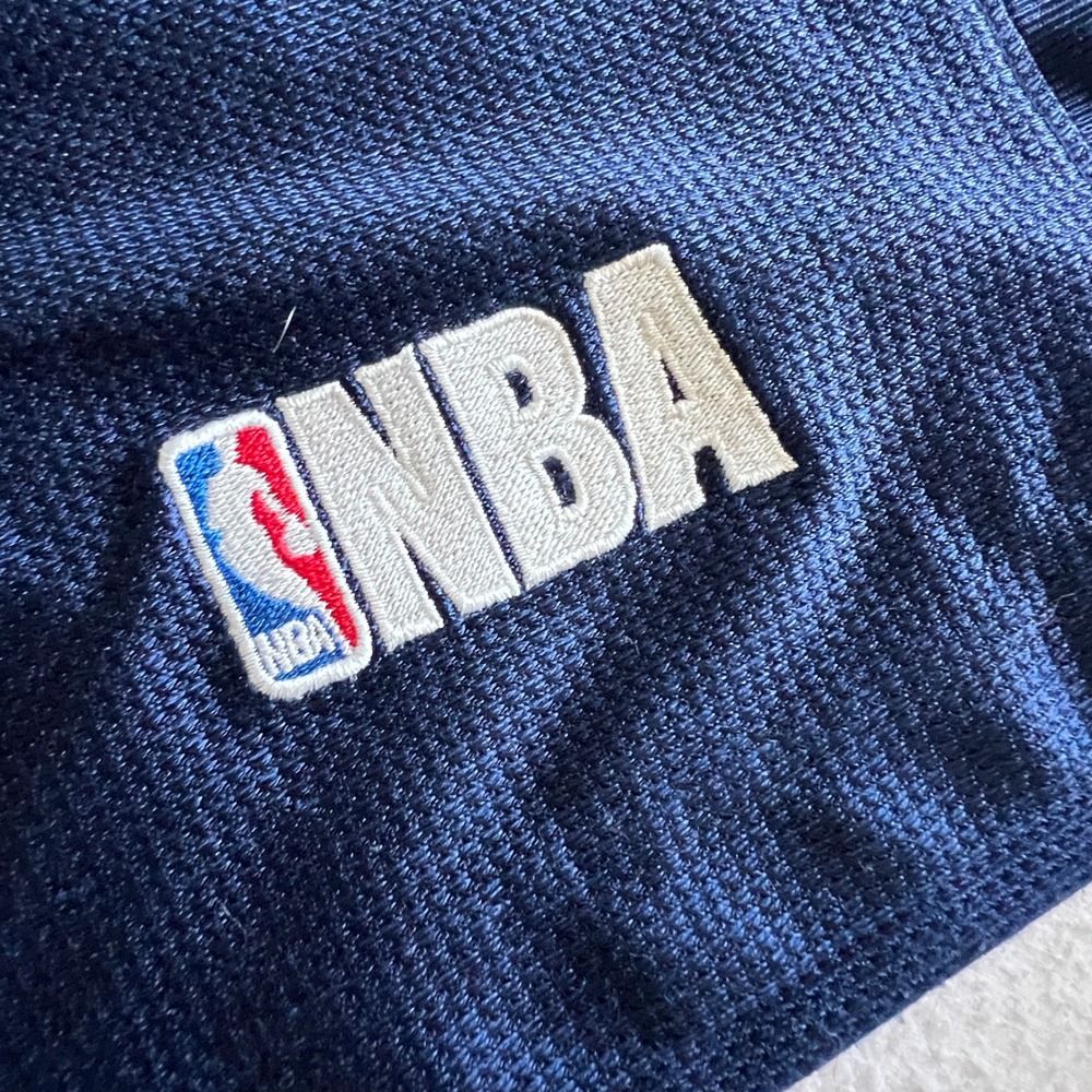 NBA‎ Elevation Mesh Shorts 2XL Basketball Gym Activewear Navy Blue Shiny Vintage - Picture 3 of 8